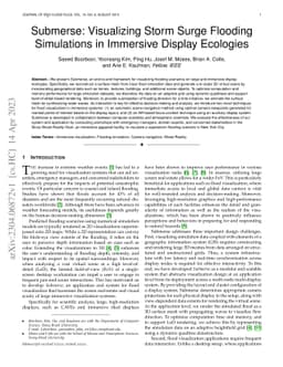 Submerse: Visualizing Storm Surge Flooding Simulations in Immersive
  Display Ecologies