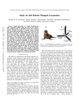 Study on Soft Robotic Pinniped Locomotion