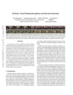 DeePoint: Visual Pointing Recognition and Direction Estimation