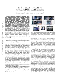 FM-Loc: Using Foundation Models for Improved Vision-based Localization