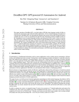 DroidBot-GPT: GPT-powered UI Automation for Android