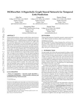 HGWaveNet: A Hyperbolic Graph Neural Network for Temporal Link
  Prediction