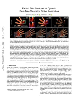 Photon Field Networks for Dynamic Real-Time Volumetric Global
  Illumination
