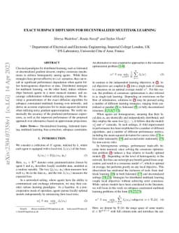 Exact Subspace Diffusion for Decentralized Multitask Learning