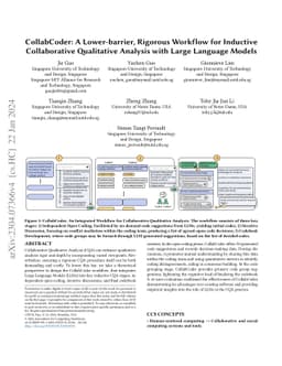 CollabCoder: A Lower-barrier, Rigorous Workflow for Inductive
  Collaborative Qualitative Analysis with Large Language Models