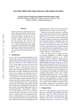 Zero-Shot Multi-Label Topic Inference with Sentence Encoders