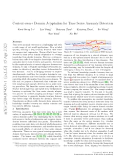 Context-aware Domain Adaptation for Time Series Anomaly Detection