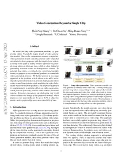 Video Generation Beyond a Single Clip