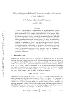 Marginal expected shortfall inference under multivariate regular
  variation