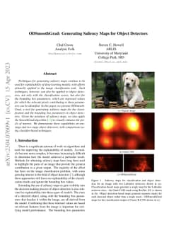 ODSmoothGrad: Generating Saliency Maps for Object Detectors