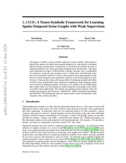 LASER: A Neuro-Symbolic Framework for Learning Spatial-Temporal Scene Graphs with Weak Supervision