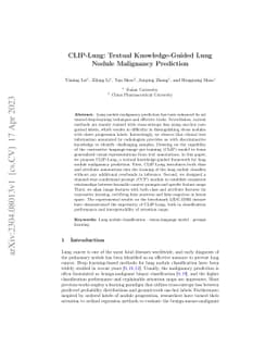 CLIP-Lung: Textual Knowledge-Guided Lung Nodule Malignancy Prediction