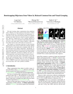 Bootstrapping Objectness from Videos by Relaxed Common Fate and Visual
  Grouping