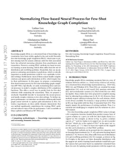 Normalizing Flow-based Neural Process for Few-Shot Knowledge Graph
  Completion