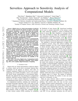 Serverless Approach to Sensitivity Analysis of Computational Models