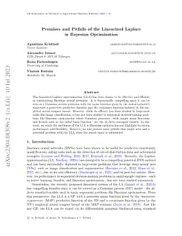 Promises and Pitfalls of the Linearized Laplace in Bayesian Optimization
