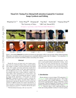 MasaCtrl: Tuning-Free Mutual Self-Attention Control for Consistent Image
  Synthesis and Editing
