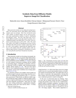 Synthetic Data from Diffusion Models Improves ImageNet Classification