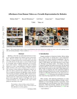 Affordances from Human Videos as a Versatile Representation for Robotics