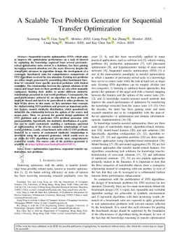 A Scalable Test Problem Generator for Sequential Transfer Optimization