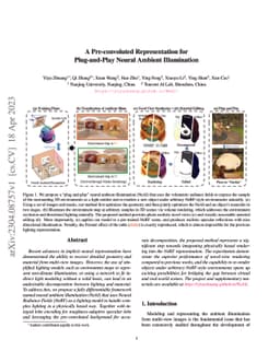 NeAI: A Pre-convoluted Representation for Plug-and-Play Neural Ambient
  Illumination