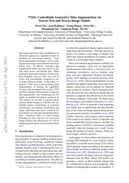 TTIDA: Controllable Generative Data Augmentation via Text-to-Text and
  Text-to-Image Models
