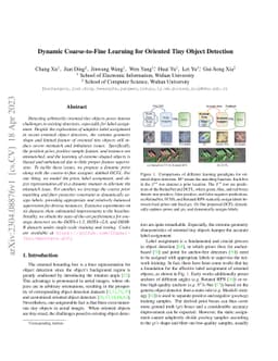 Dynamic Coarse-to-Fine Learning for Oriented Tiny Object Detection