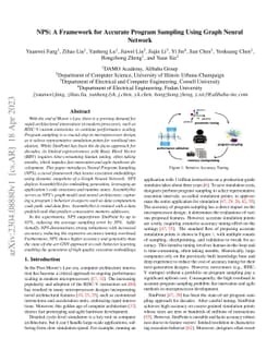 NPS: A Framework for Accurate Program Sampling Using Graph Neural
  Network