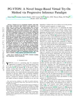 PG-VTON: A Novel Image-Based Virtual Try-On Method via Progressive
  Inference Paradigm