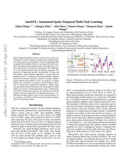 AutoSTL: Automated Spatio-Temporal Multi-Task Learning