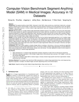 Computer-Vision Benchmark Segment-Anything Model (SAM) in Medical
  Images: Accuracy in 12 Datasets