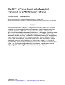 BIM-GPT: a Prompt-Based Virtual Assistant Framework for BIM Information
  Retrieval