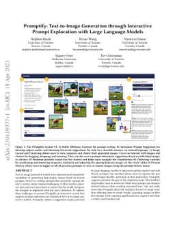 Promptify: Text-to-Image Generation through Interactive Prompt
  Exploration with Large Language Models