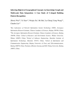 Inferring High-level Geographical Concepts via Knowledge Graph and
  Multi-scale Data Integration: A Case Study of C-shaped Building Pattern
  Recognition