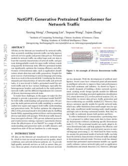 NetGPT: Generative Pretrained Transformer for Network Traffic