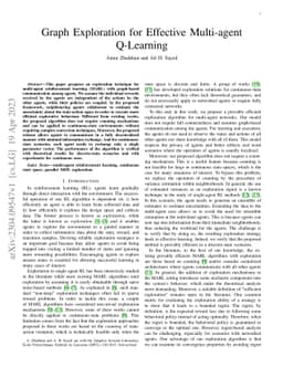 Graph Exploration for Effective Multi-agent Q-Learning