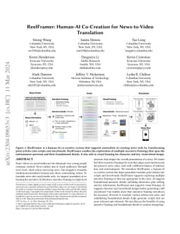 ReelFramer: Human-AI Co-Creation for News-to-Video Translation