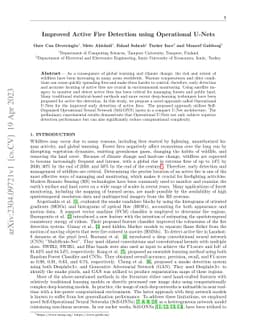 Improved Active Fire Detection using Operational U-Nets