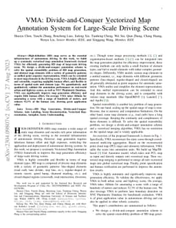 VMA: Divide-and-Conquer Vectorized Map Annotation System for Large-Scale
  Driving Scene