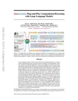 Chameleon: Plug-and-Play Compositional Reasoning with Large Language
  Models