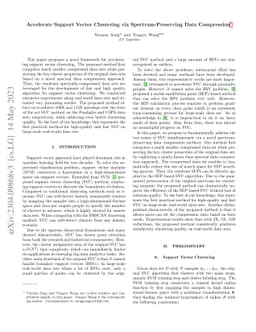 Accelerate Support Vector Clustering via Spectrum-Preserving Data
  Compression