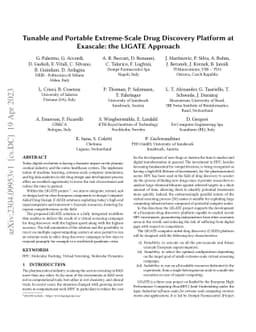 Tunable and Portable Extreme-Scale Drug Discovery Platform at Exascale:
  the LIGATE Approach