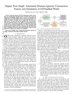 Digital Twin Graph: Automated Domain-Agnostic Construction, Fusion, and
  Simulation of IoT-Enabled World