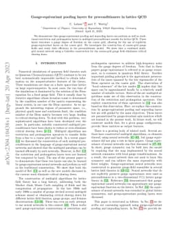 Gauge-equivariant pooling layers for preconditioners in lattice QCD