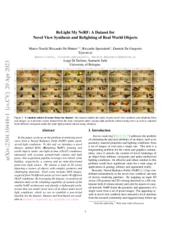 ReLight My NeRF: A Dataset for Novel View Synthesis and Relighting of
  Real World Objects