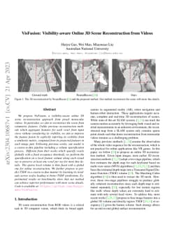 VisFusion: Visibility-aware Online 3D Scene Reconstruction from Videos