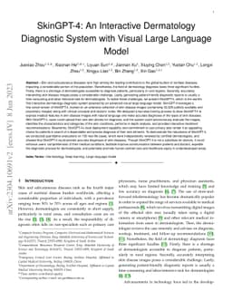 SkinGPT-4: An Interactive Dermatology Diagnostic System with Visual
  Large Language Model