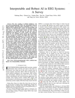 Interpretable and Robust AI in EEG Systems: A Survey