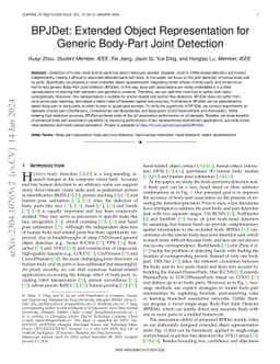 BPJDet: Extended Object Representation for Generic Body-Part Joint
  Detection