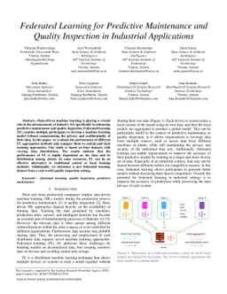 Federated Learning for Predictive Maintenance and Quality Inspection in
  Industrial Applications